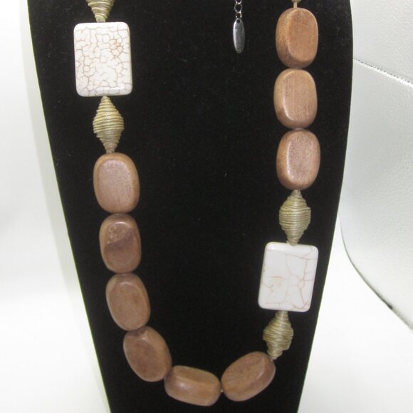 Plunder Jewelry - Plunder Wood Boho Necklace